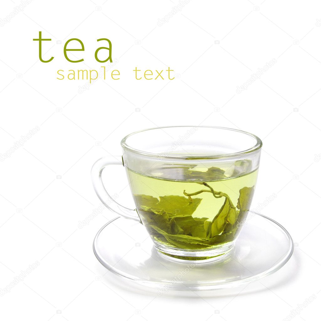 Glass cup of tea — Stock Photo © oleshdiz 7470350
