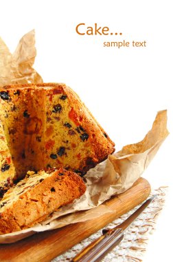 Slices of fruitcake clipart