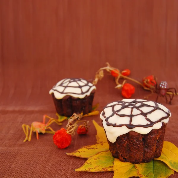 Хэллоуинский кекс — стоковое фото
