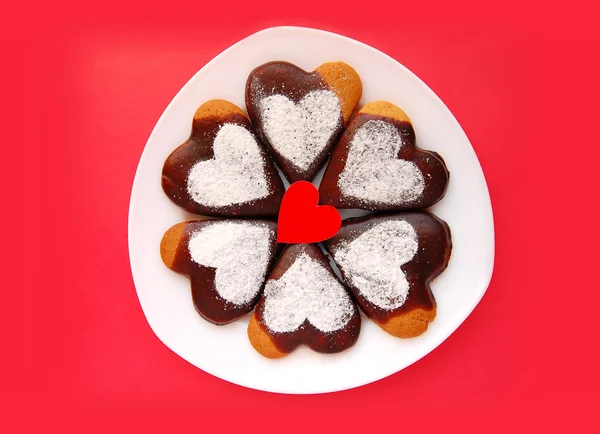 Serce ciasteczka — Zdjęcie stockowe