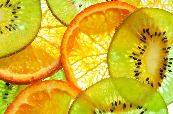 Ovoce kiwi a pomeranče — Stock fotografie
