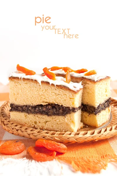 罂粟种子的蛋糕 — 图库照片