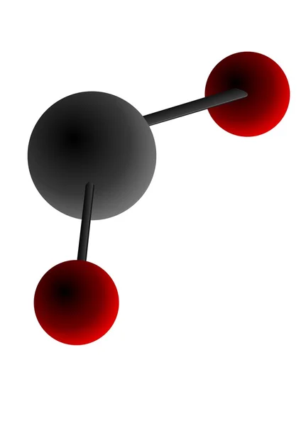 C02 अणु — स्टॉक फ़ोटो, इमेज