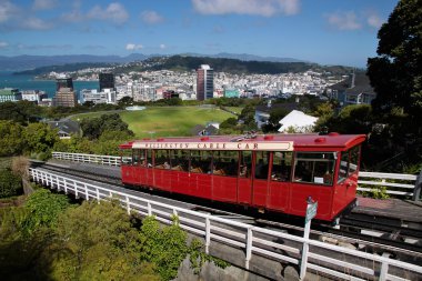 Cable Car in Wellington clipart