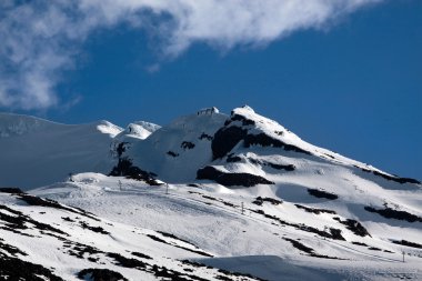 Mount Ruapehu in the Tongariro National Park clipart