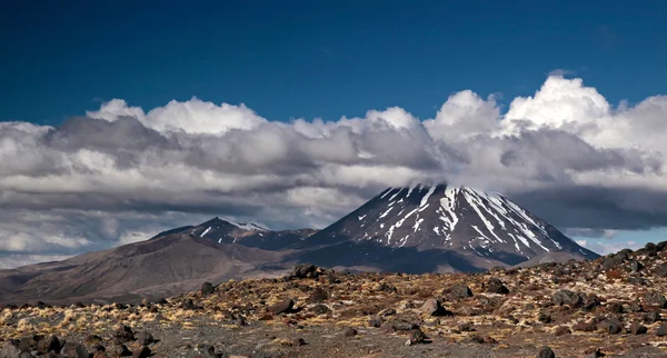 Monte Ngauruhoe no Parque Nacional Tongariro — Fotografia de Stock