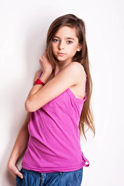 Young teenage model in studio — Stock Photo, Image