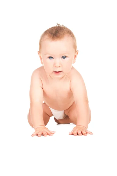 Picture of a crawling baby Stock Image