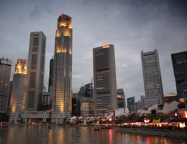 Singapour au crépuscule — Photo
