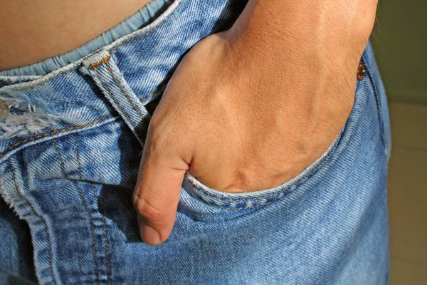 Hand In Pocket — Stock Photo, Image