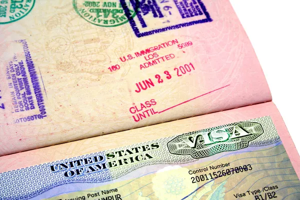 US Visa — Stock Photo, Image