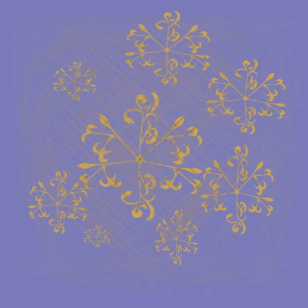 Бузковий фон зі сніжинками — стоковий вектор
