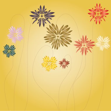 Floral background clipart