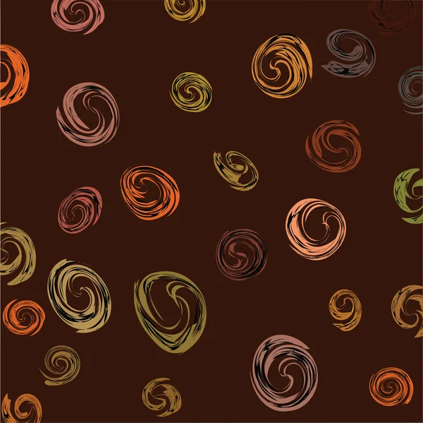 棕色背景与椭圆元素 — 图库矢量图片