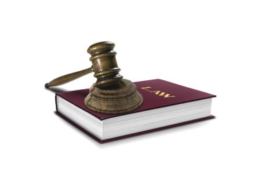 Book of Law and Gavel clipart