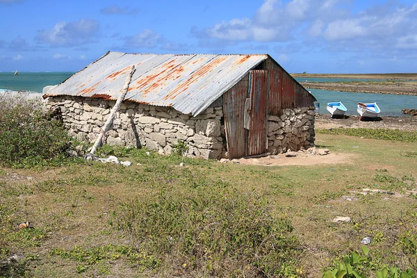 Cabaña de pescadores, Isla Rodrigues — Foto de Stock