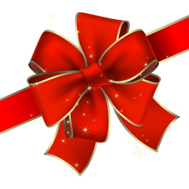 Red bow clipart