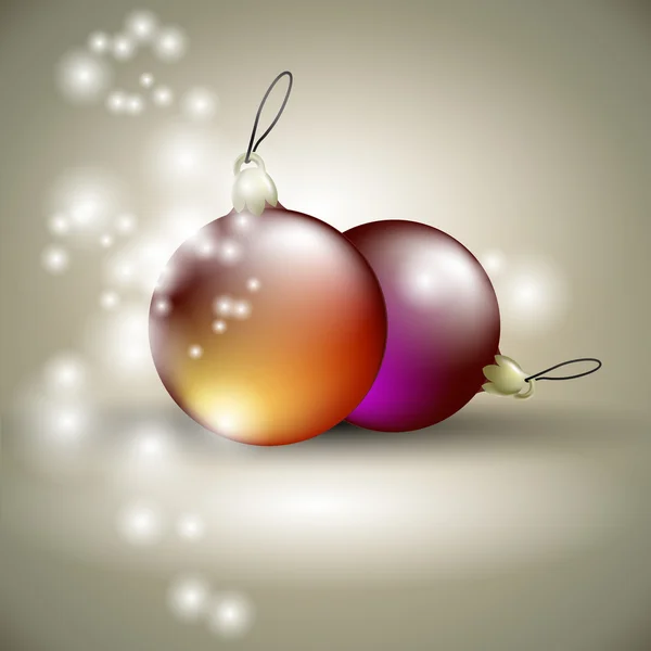 Christmas balls background — Stock Vector