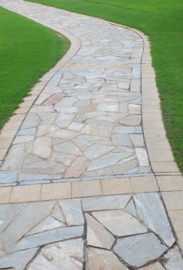 Garden brick path clipart