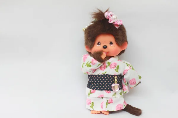 Ιαπωνικά κούκλας με κιμονό Εικόνα Αρχείου