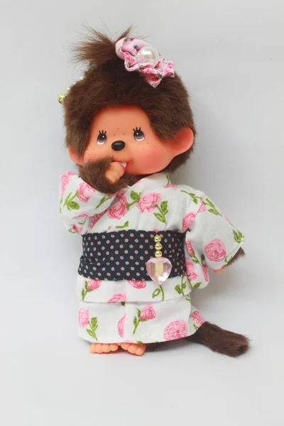 Japanese doll with kimono Royalty Free Stock Photos
