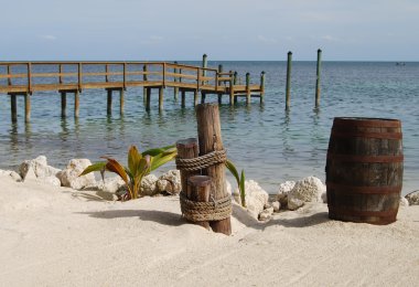 Florida anahtarları Plajı manzaralı