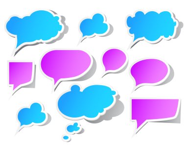 Speech bubbles clipart