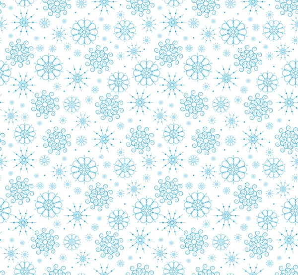 Copos de nieve sin costura — Archivo Imágenes Vectoriales