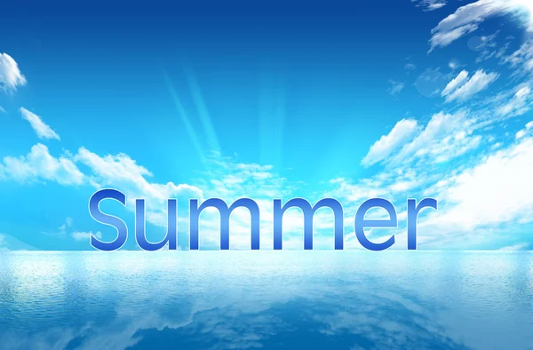 Summer word — Stock Photo, Image