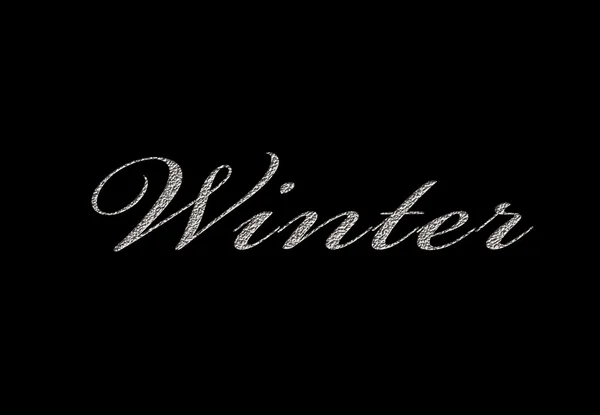 Winter woord — Stockfoto