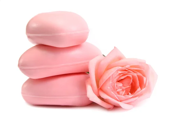 Różowe mydło — Zdjęcie stockowe