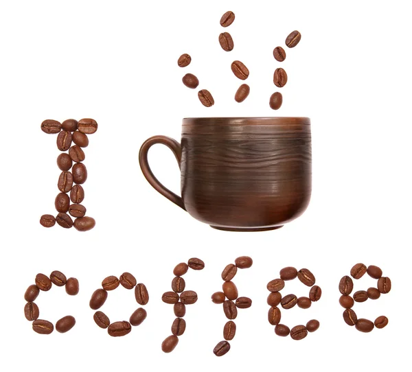 I drink coffee — Stock Photo, Image