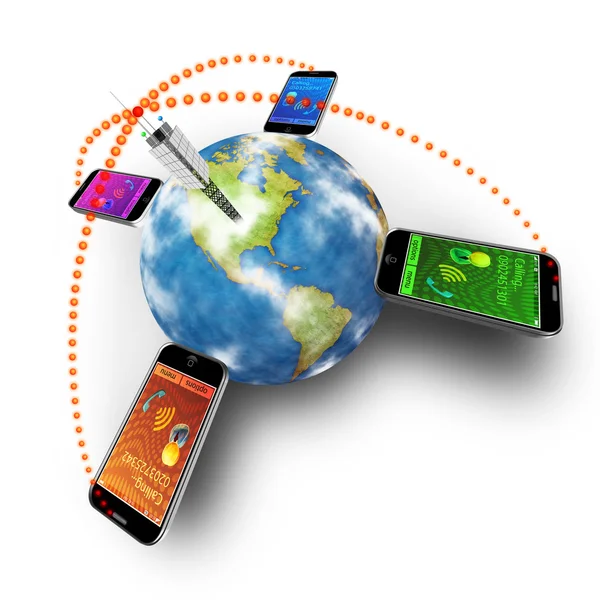 Comunicações móveis — Fotografia de Stock