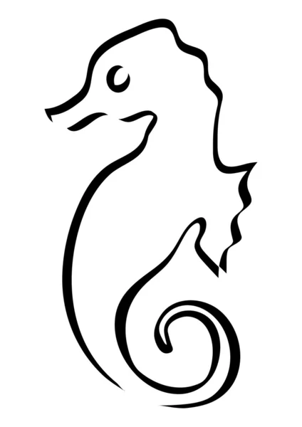 Seahorse illustration — Stock Vector