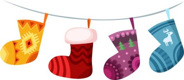 Christmas stocking clipart