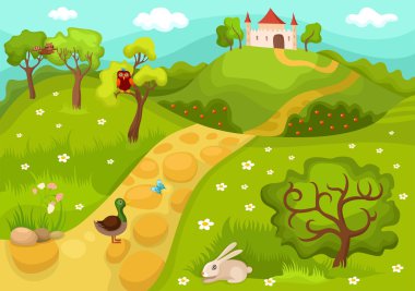 Cute land clipart