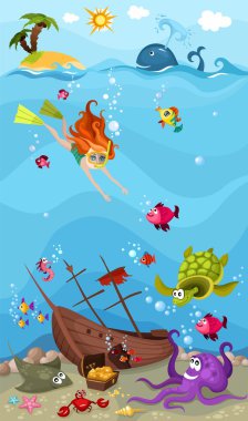 Sea life clipart