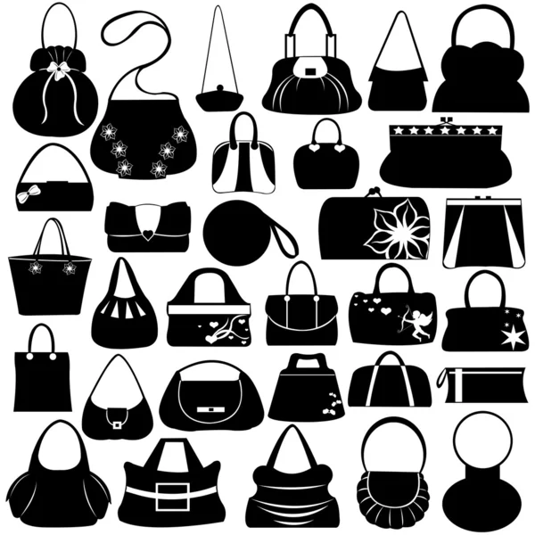 Female purse set — Stock Vector