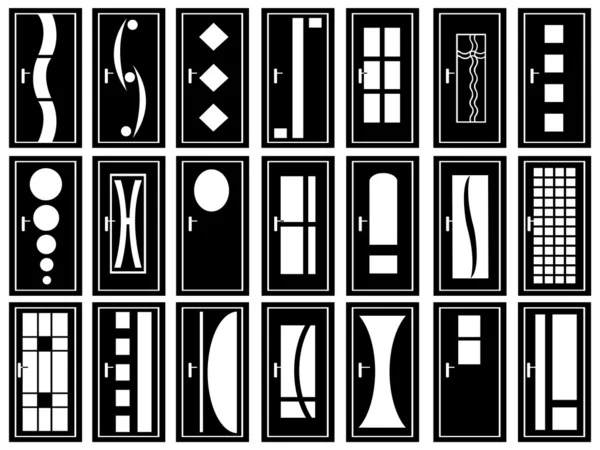 Illustration des portes — Image vectorielle