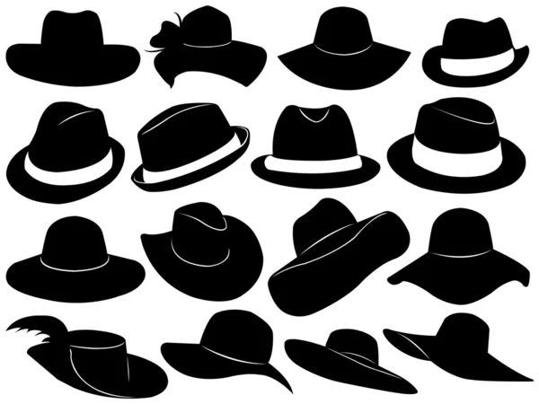 Illustrazione cappelli — Vettoriale Stock