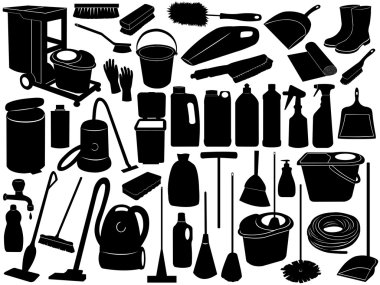 Cleaning objects clipart