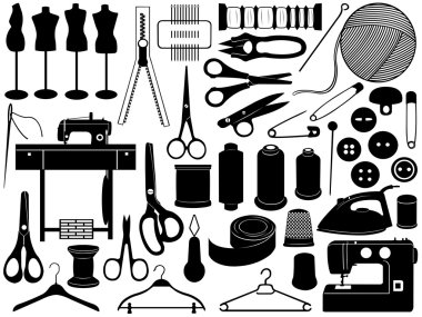 Tailoring equipment clipart