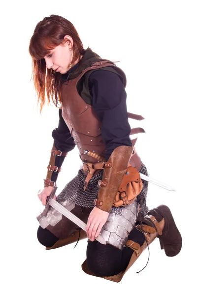 Kvinnlig krigare — Stockfoto