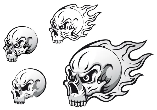 Tatuajes de cráneo — Vector de stock