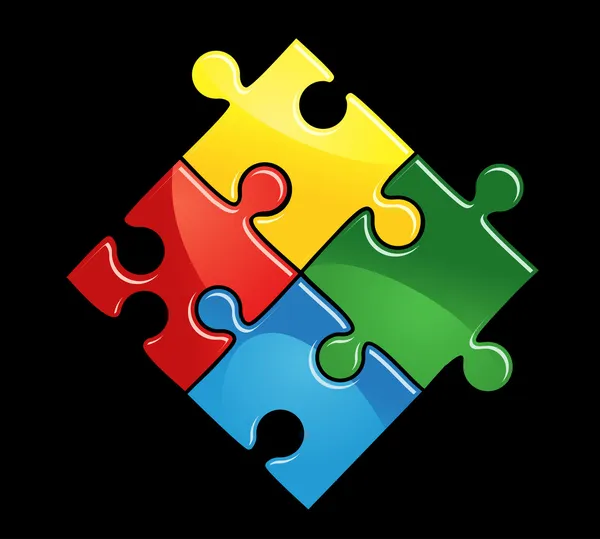Puzzle zum Spiel — Stockvektor