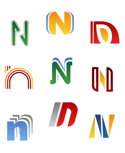 Alphabet letter N — Stock Vector