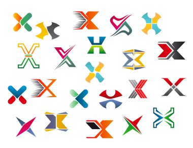 Alphabet letter X clipart