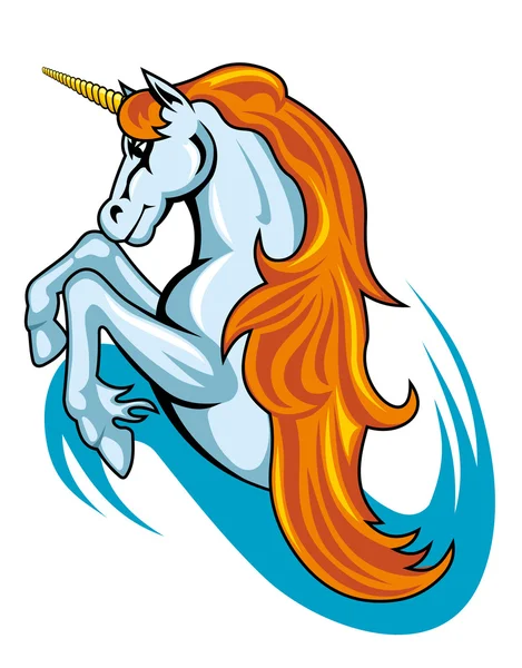 Cavallo unicorno fantasy — Vettoriale Stock