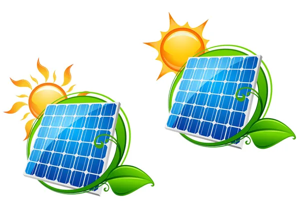 Solar energy panel — Stock Vector