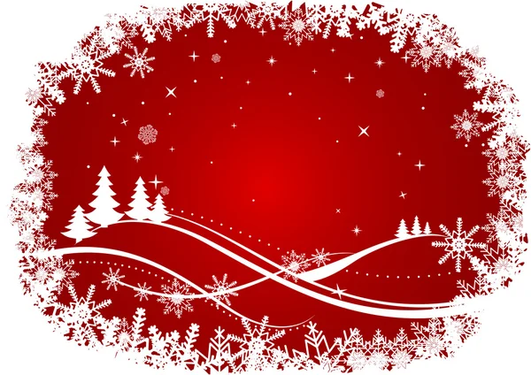 冬季圣诞背景 — 图库矢量图片